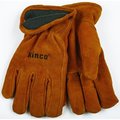 Heatkeep HighDurability Driver Gloves, Men's, M, 5 in L, Keystone Thumb, EasyOn Cuff, Cowhide Leather 50RL-M